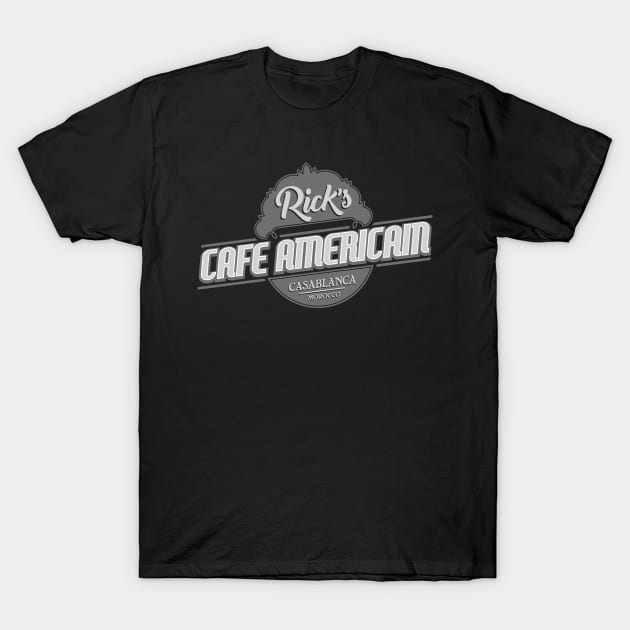 Rick's Cafe Americain T-Shirt by GritFX